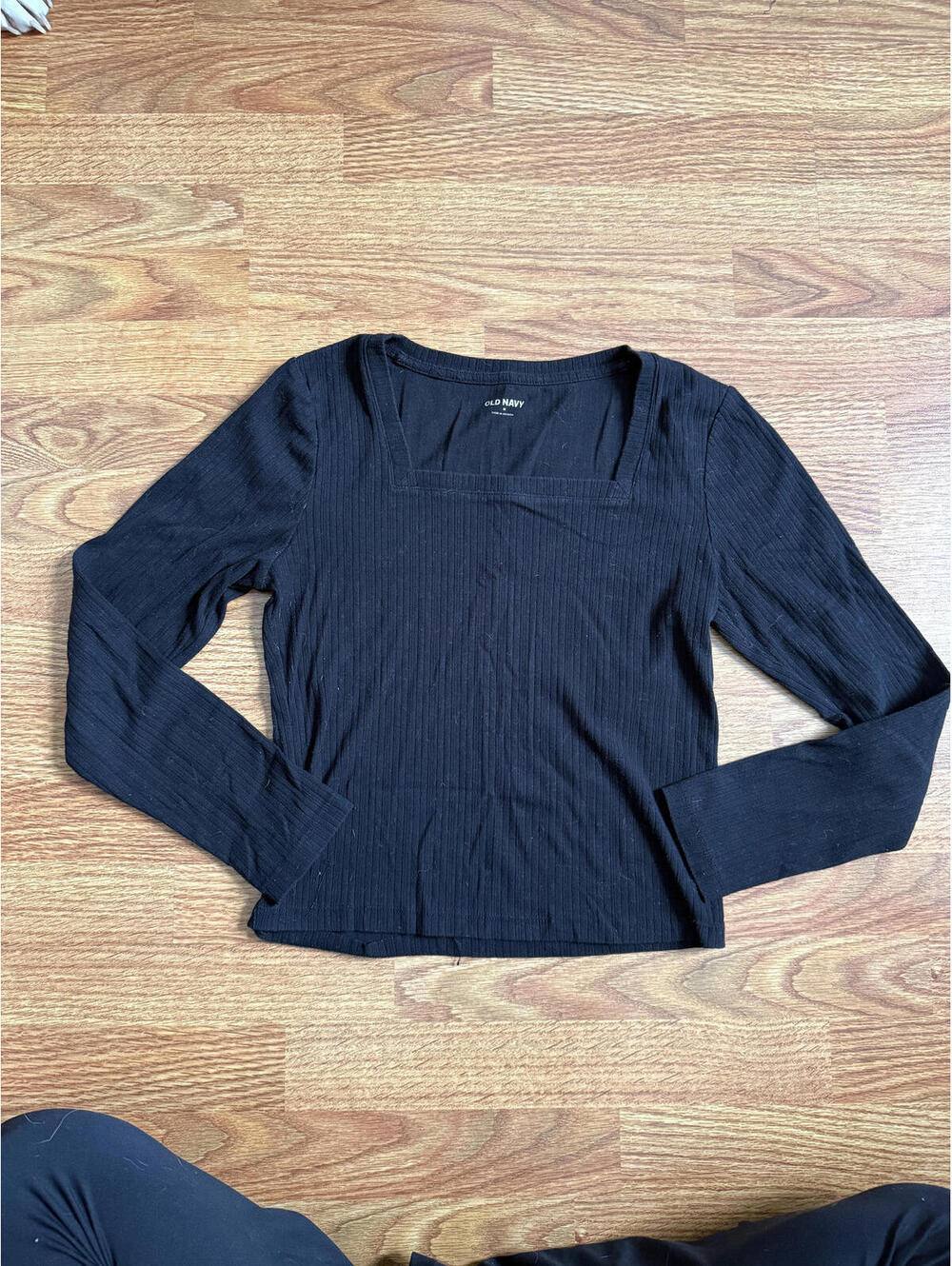 Women's Top | Square Neck Long Sleeve | Old Navy | Size M